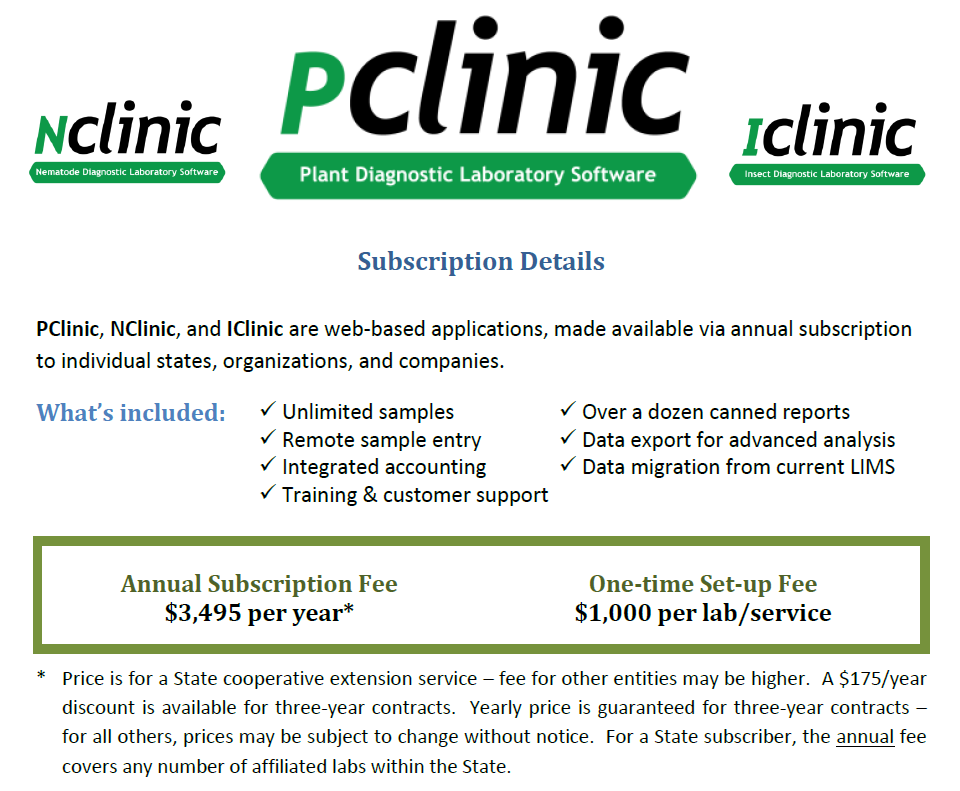 Pricing Sheet